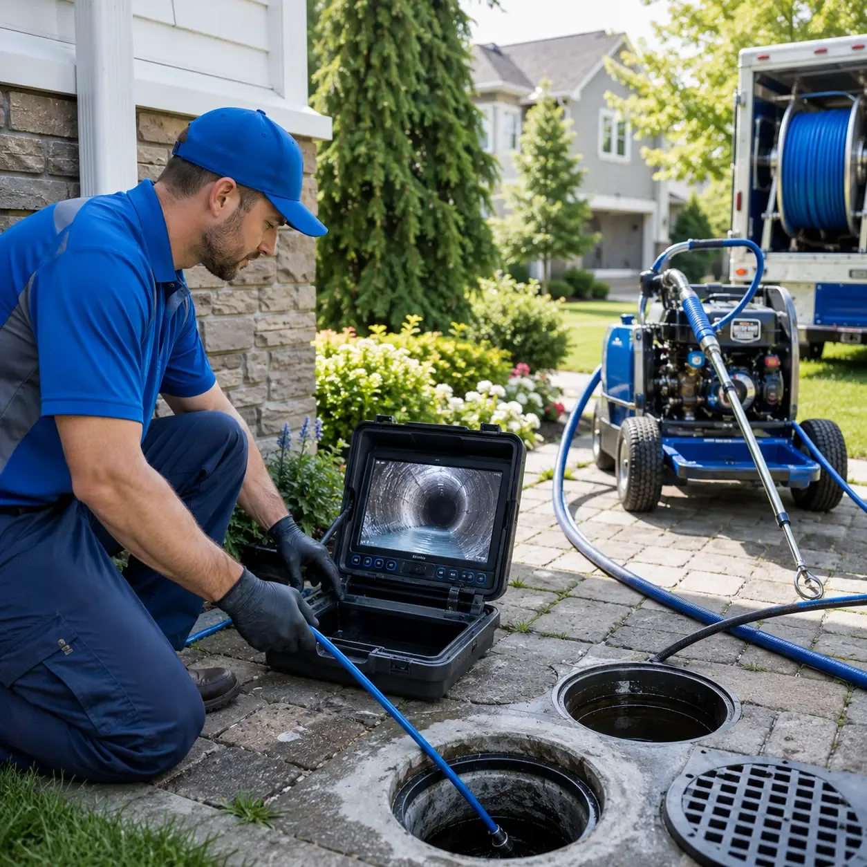 Outdoor drain cleaning professionals serving Nachusa, IL